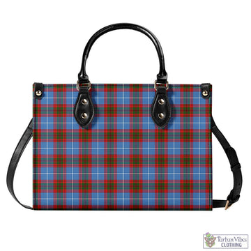 Dalmahoy Tartan Luxury Leather Handbags L - Tartan Vibes Clothing