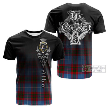 Dalmahoy Tartan Cotton T-shirt Featuring Alba Gu Brath Family Crest Celtic Inspired Kid's Shirt - Tartan Vibes Clothing