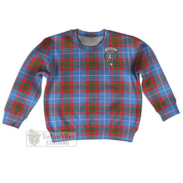 Dalmahoy Tartan Kid Ugly Sweater with Family Crest Kid - Tartan Vibes Clothing