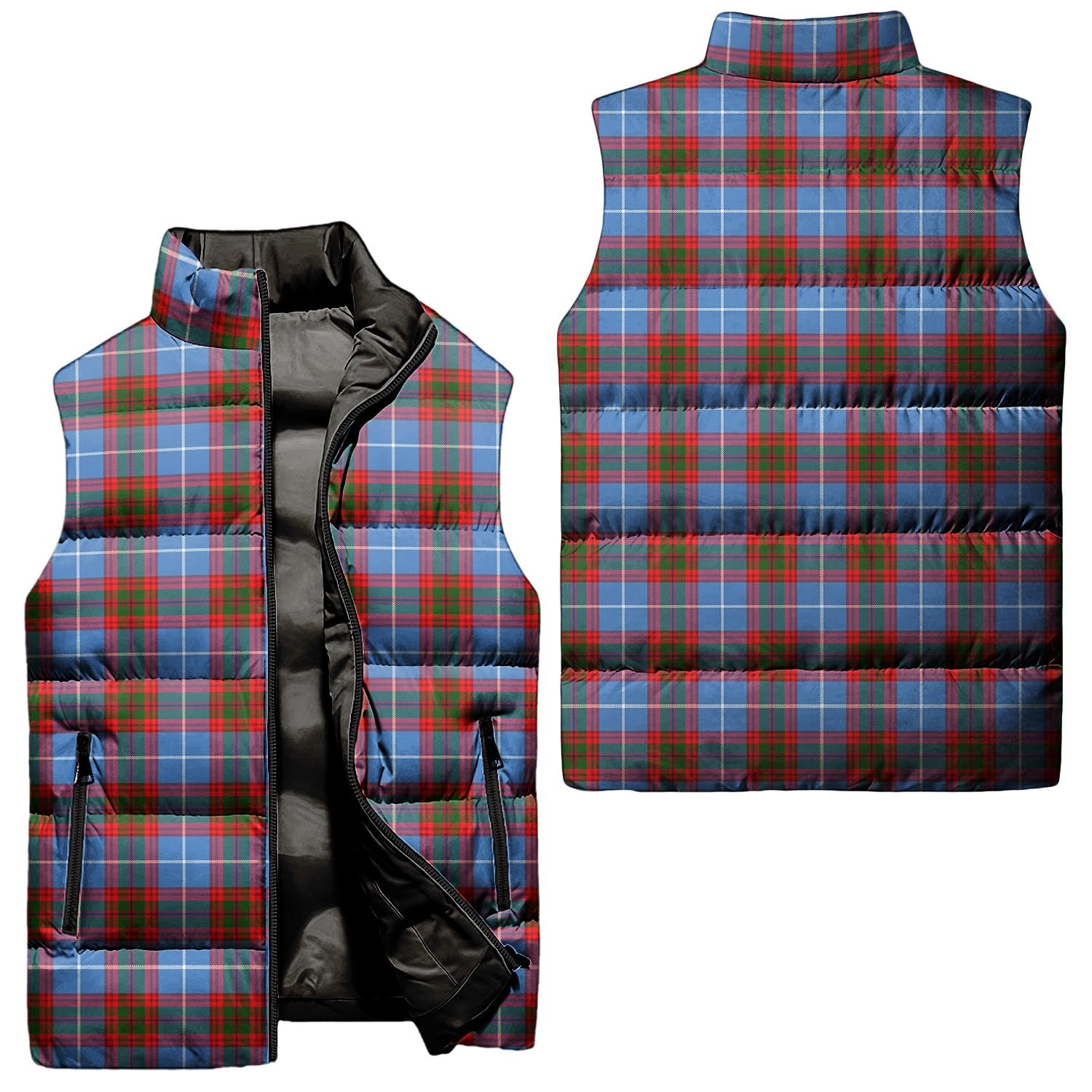 Dalmahoy Tartan Sleeveless Puffer Jacket Unisex - Tartan Vibes Clothing