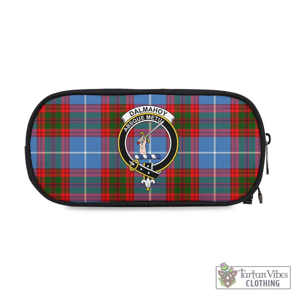 Dalmahoy Tartan Pen and Pencil Case with Family Crest One Size 4.13*8.74 inch - Tartan Vibes Clothing