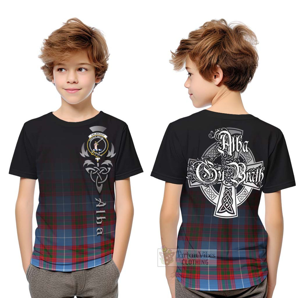 Dalmahoy Tartan Kid T-Shirt Featuring Alba Gu Brath Family Crest Celtic Inspired Youth XL Size14 - Tartan Vibes Clothing