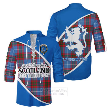 Dalmahoy Family Crest Tartan Ghillie Kilt Shirt Celebrate Saint Andrew's Day in Style Men - Tartan Vibes Clothing