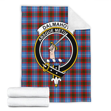 Dalmahoy Tartan Blanket with Family Crest - Tartan Vibes Clothing