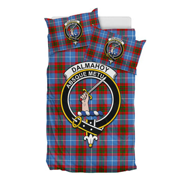 Dalmahoy Tartan Bedding Set with Family Crest - Tartan Vibes Clothing