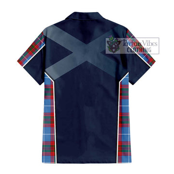 Dalmahoy Tartan Hawaiian Shirt with Family Crest and Lion Rampant Vibes Sport Style - Tartan Vibes Clothing