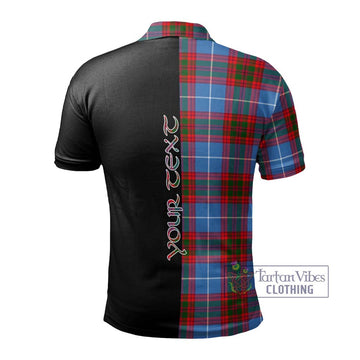 Dalmahoy Tartan Polo Shirt with Family Crest and Half Of Me Style - Tartan Vibes Clothing