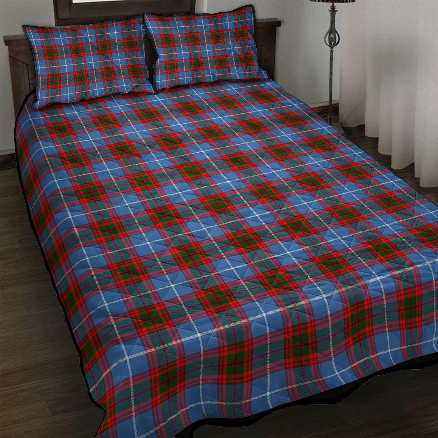 Dalmahoy Tartan Quilt Bed Set - Tartan Vibes Clothing