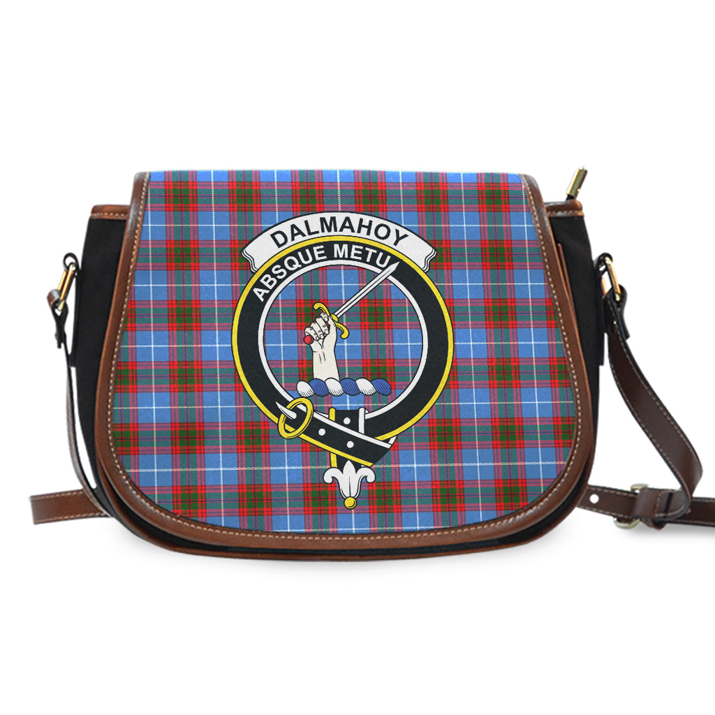 Dalmahoy Tartan Saddle Bag with Family Crest - Tartan Vibes Clothing