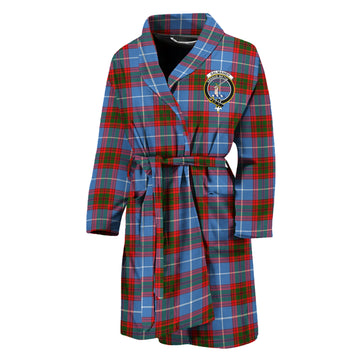 Dalmahoy Tartan Bathrobe with Family Crest Unisex M - Tartan Vibes Clothing