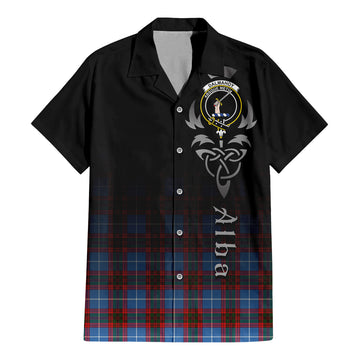 Dalmahoy Tartan Hawaiian Shirt Shirt Featuring Alba Gu Brath Family Crest Celtic Inspired - Tartan Vibes Clothing