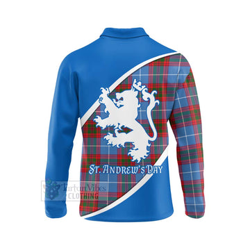 Dalmahoy Family Crest Tartan Long Sleeve Polo Shirt Celebrate Saint Andrew's Day in Style - Tartan Vibes Clothing