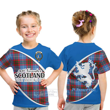 Dalmahoy Family Crest Tartan Kid T-Shirt Celebrate Saint Andrew's Day in Style - Tartan Vibes Clothing