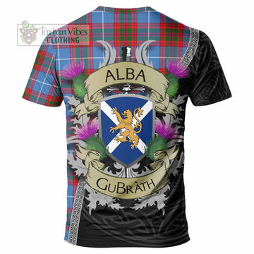 Dalmahoy Tartan Family Crest T-Shirt Lion Rampant Royal Thistle Shield Celtic Inspired - Tartan Vibes Clothing