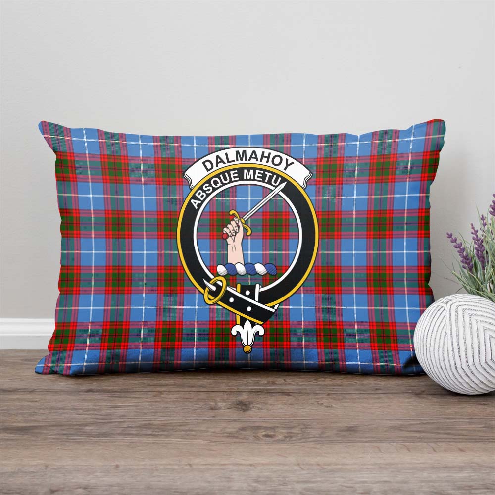 Dalmahoy Tartan Pillow Cover with Family Crest - Tartan Vibes Clothing
