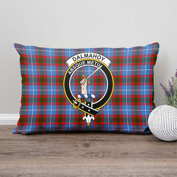 Dalmahoy Tartan Pillow Cover with Family Crest - Tartan Vibes Clothing