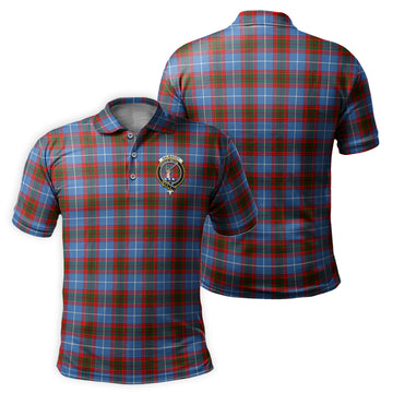 Dalmahoy Tartan Men's Polo Shirt with Family Crest - Tartan Vibes Clothing
