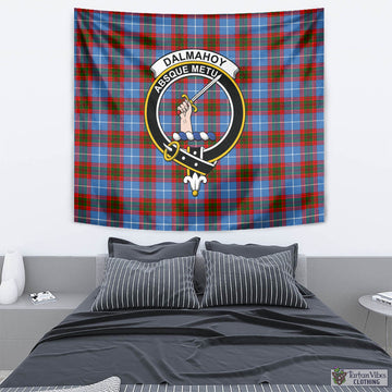 Dalmahoy Tartan Tapestry Wall Hanging and Home Decor for Room with Family Crest - Tartan Vibes Clothing