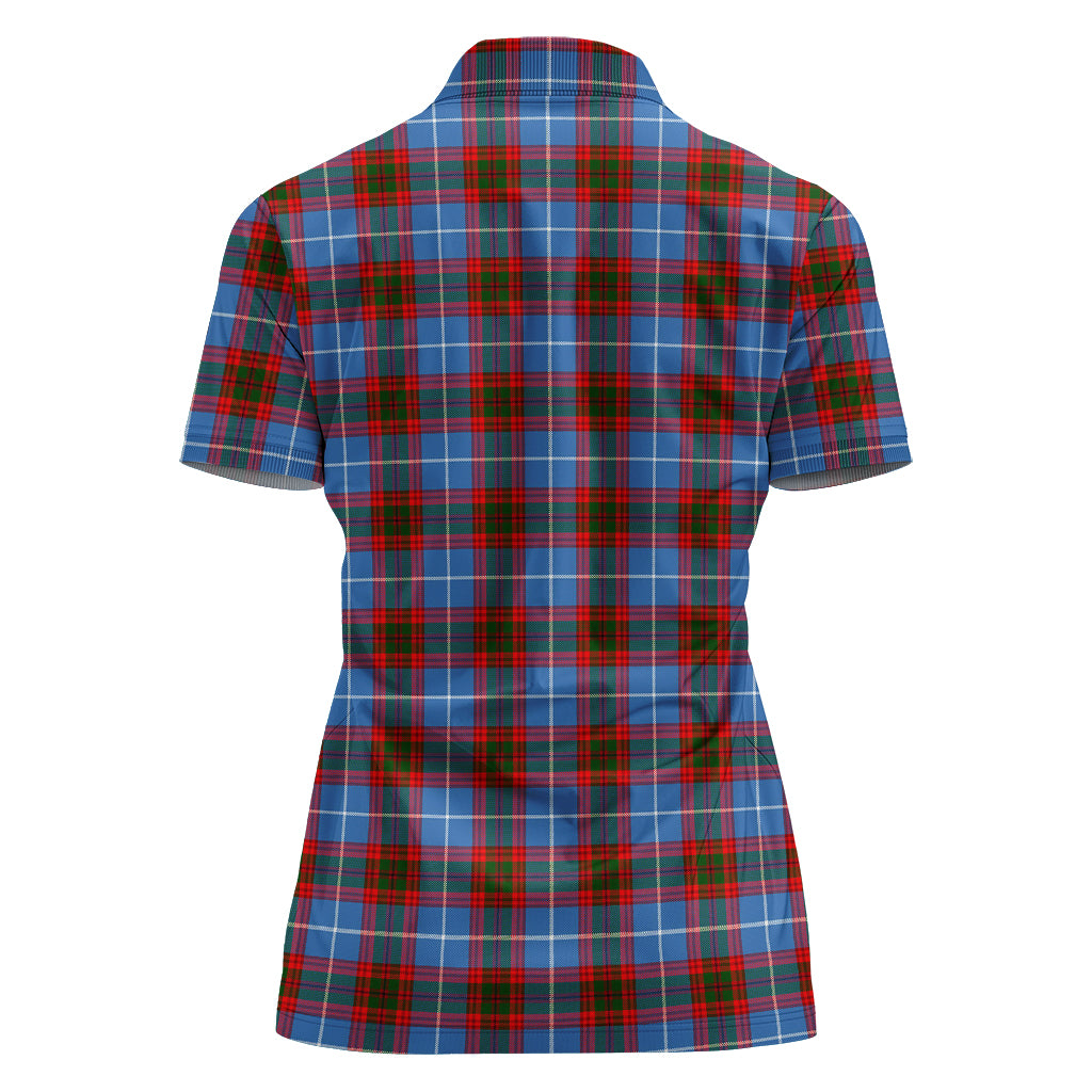 dalmahoy-tartan-polo-shirt-with-family-crest-for-women