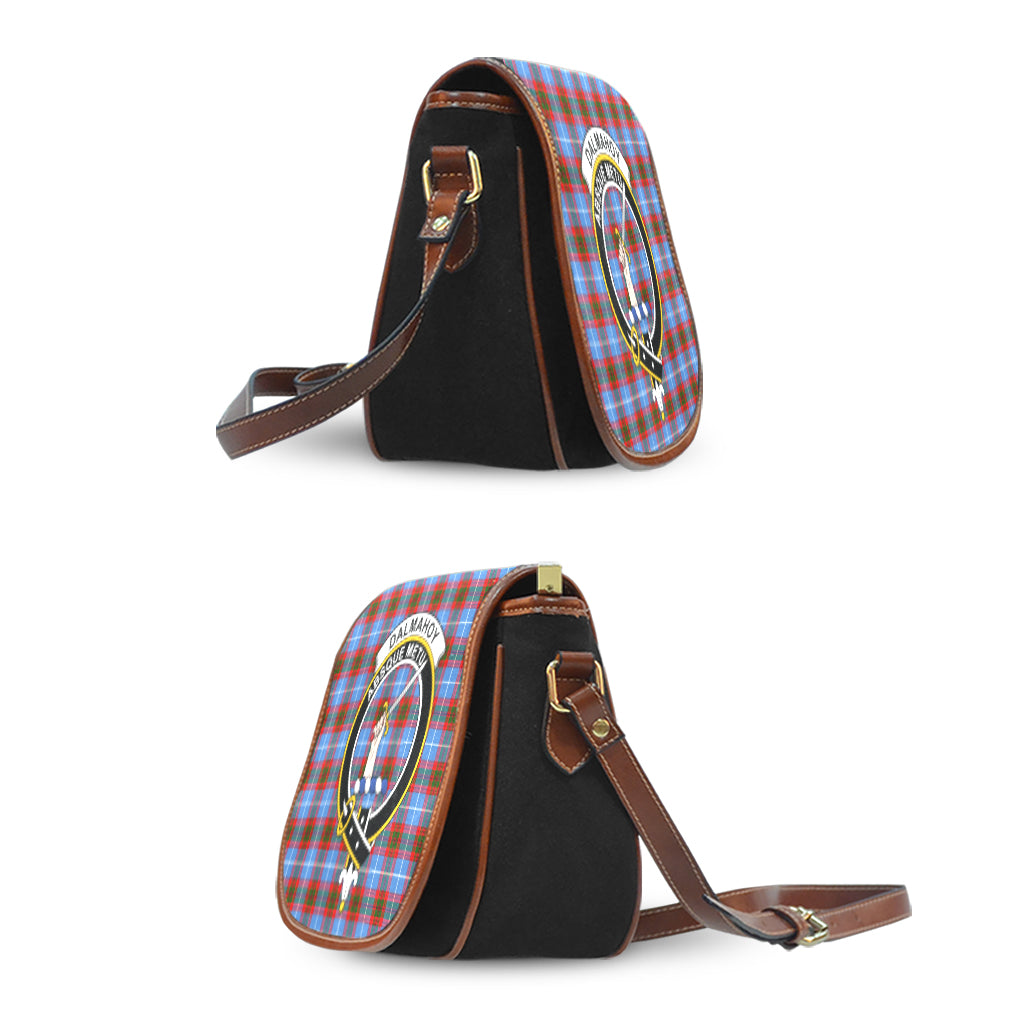 Dalmahoy Tartan Saddle Bag with Family Crest - Tartan Vibes Clothing