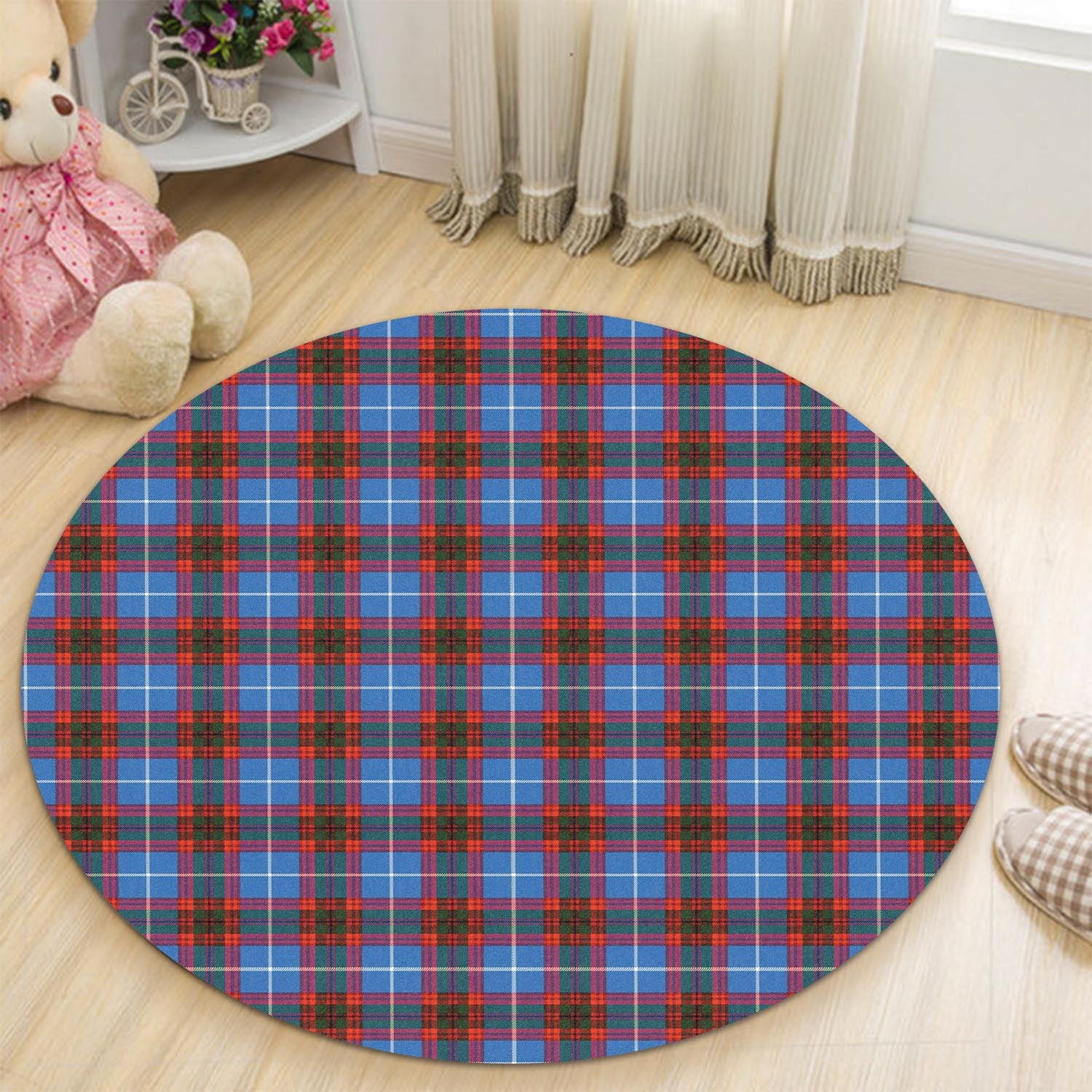 Dalmahoy Tartan Round Rug - Tartan Vibes Clothing