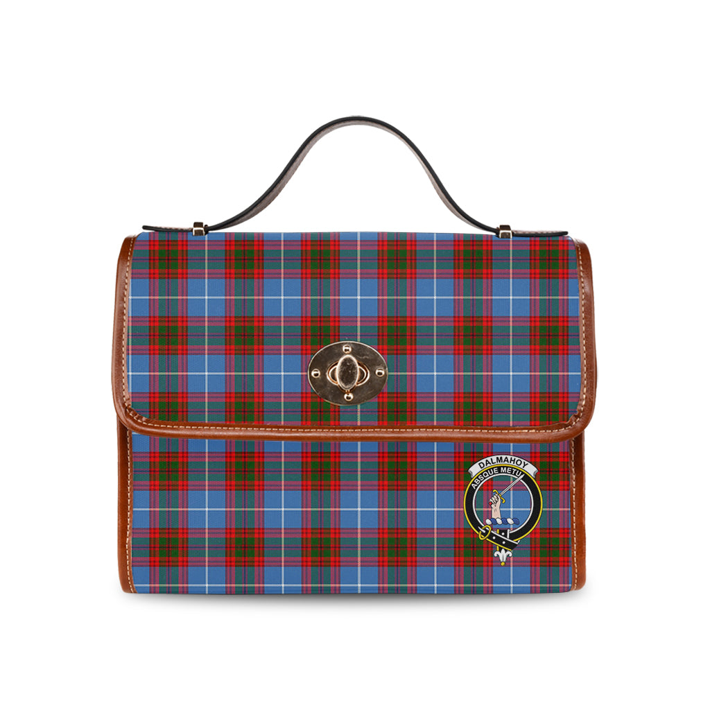 dalmahoy-tartan-leather-strap-waterproof-canvas-bag-with-family-crest