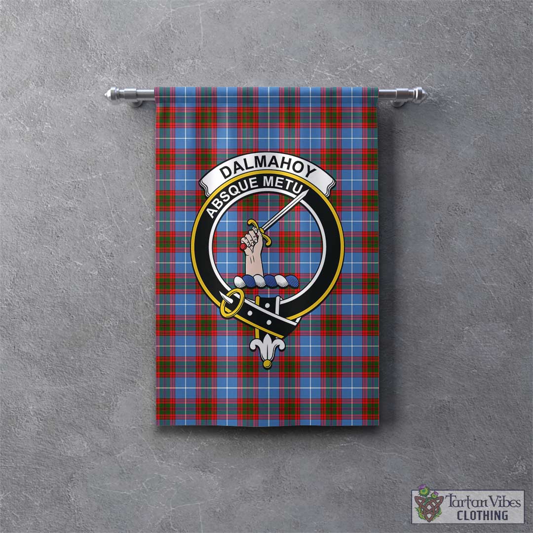 Dalmahoy Tartan Gonfalon, Tartan Banner with Family Crest - Tartan Vibes Clothing