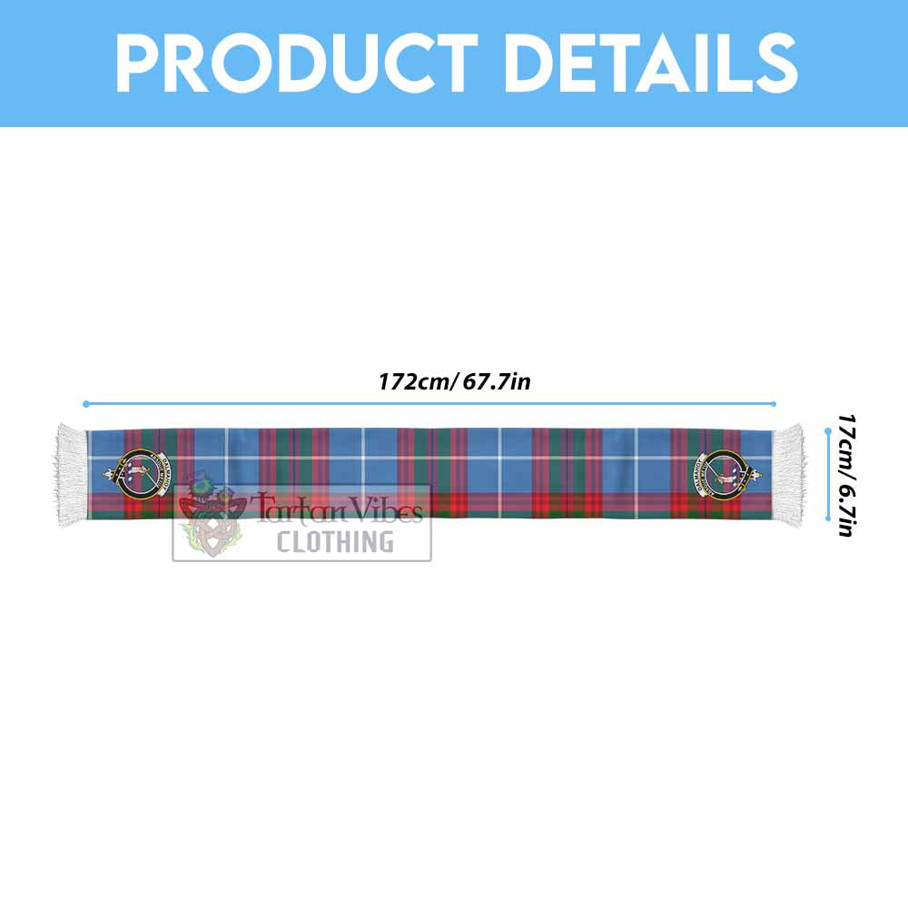 Dalmahoy Tartan Ruffneck Scarf with Family Crest - Tartan Vibes Clothing