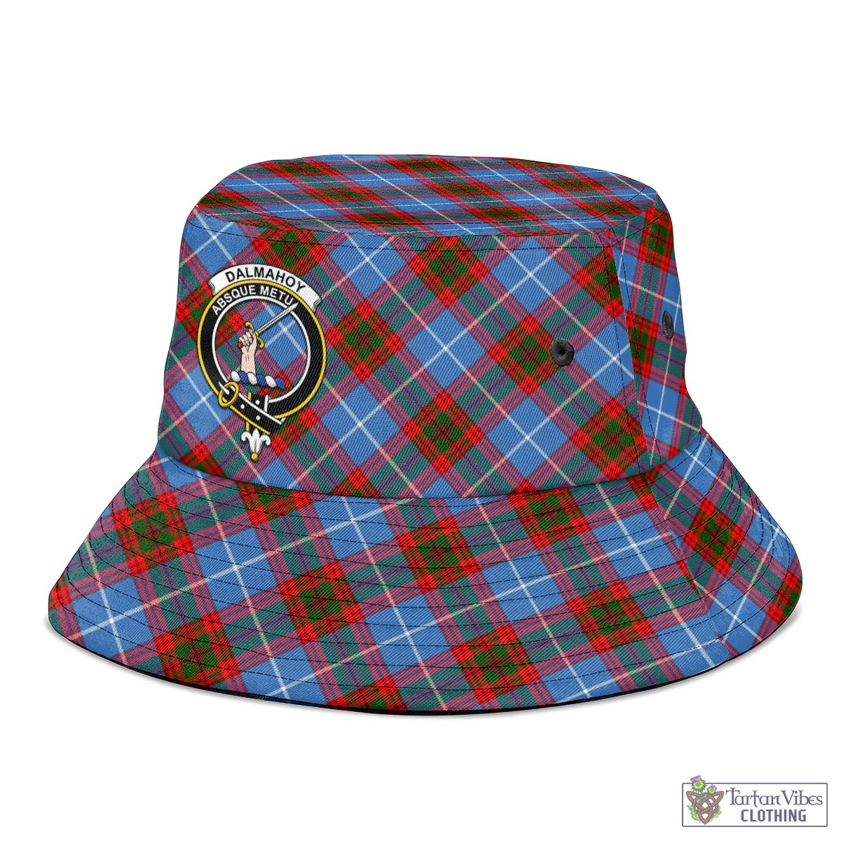 Dalmahoy Tartan Bucket Hat with Family Crest - Tartan Vibes Clothing