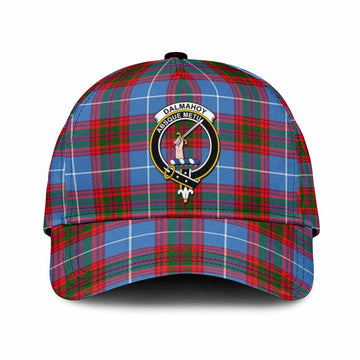 Dalmahoy Tartan Classic Cap with Family Crest