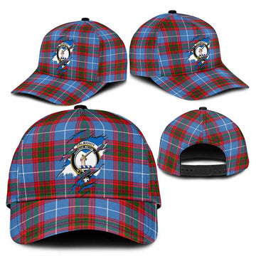 Dalmahoy Tartan Classic Cap with Family Crest In Me Style