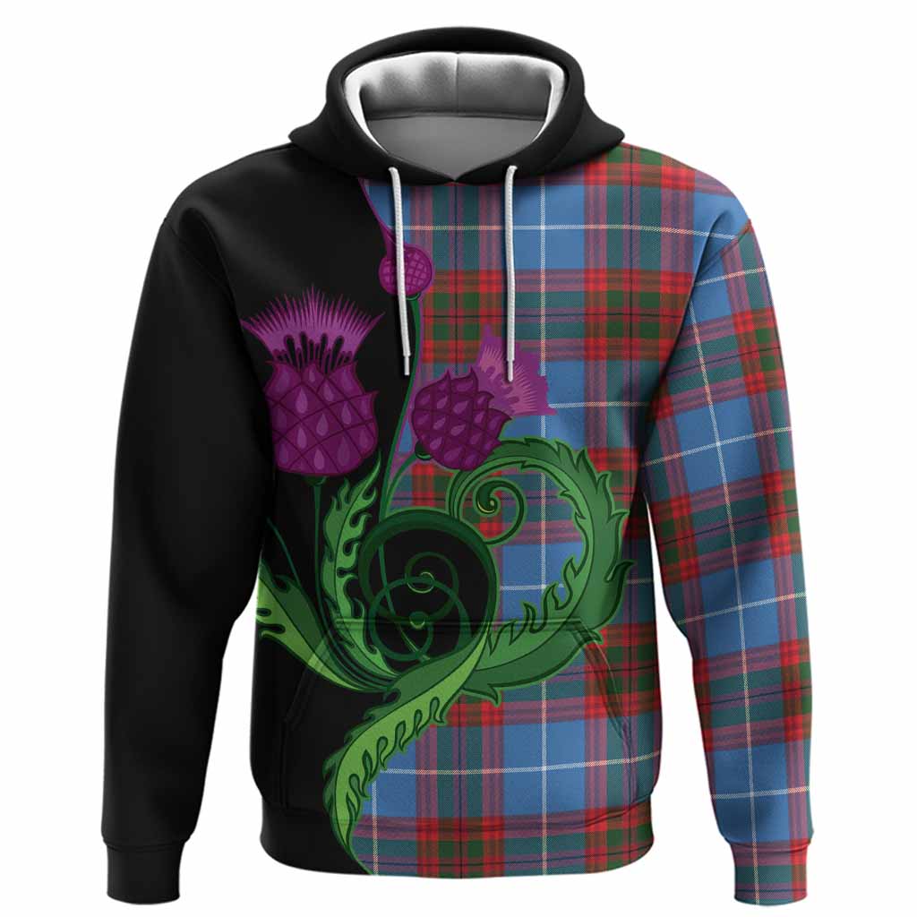 Dalmahoy Tartan Hoodie Traditional Scottish Thistle