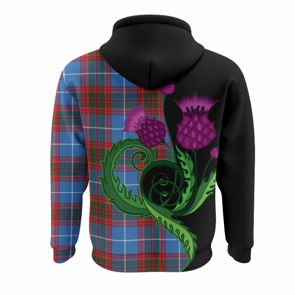 Dalmahoy Tartan Hoodie Traditional Scottish Thistle