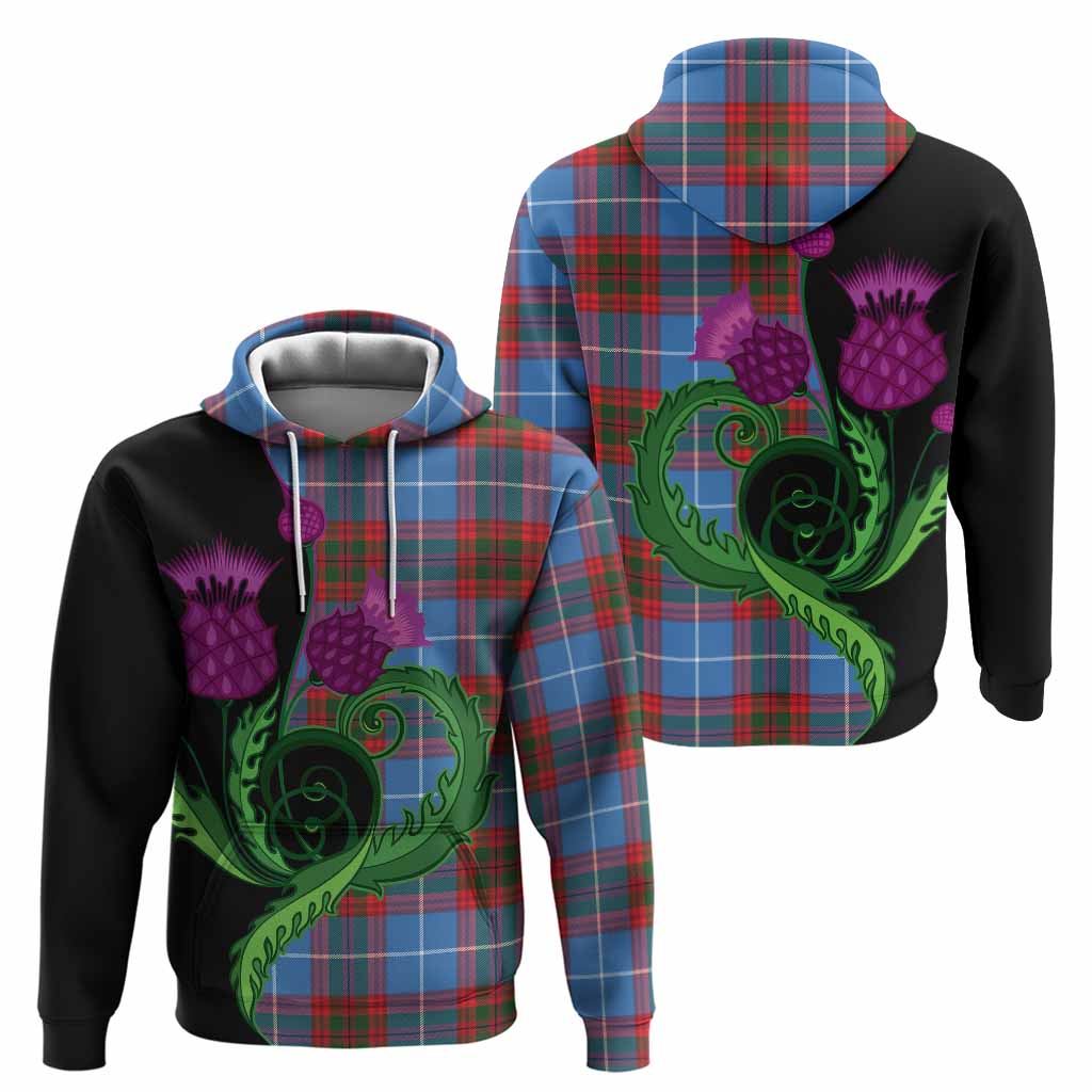 Dalmahoy Tartan Hoodie Traditional Scottish Thistle