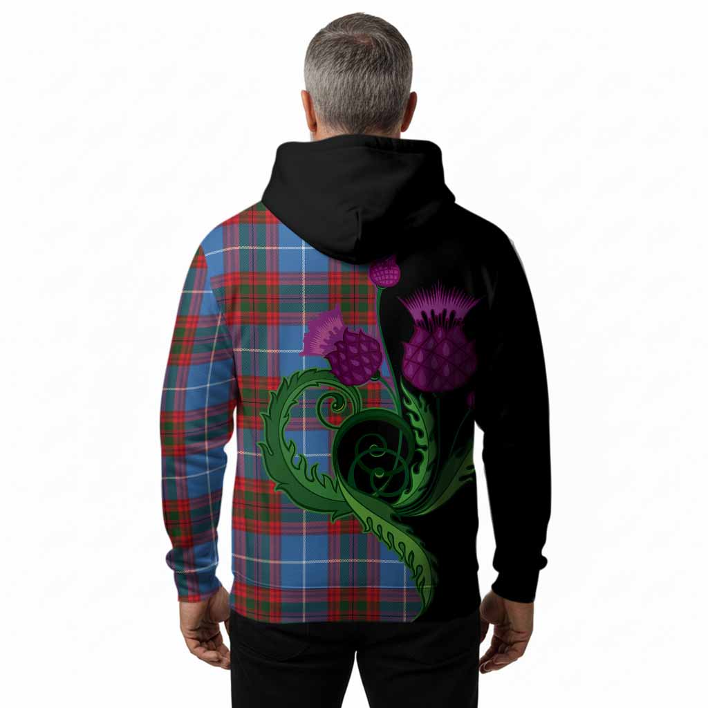 Dalmahoy Tartan Hoodie Traditional Scottish Thistle