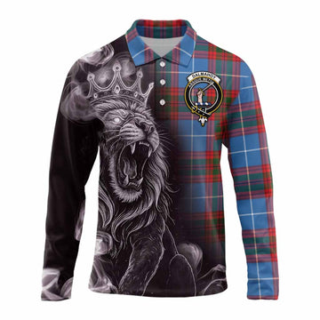 Dalmahoy Tartan Long Sleeve Polo Shirt Roaring Lion Heritage