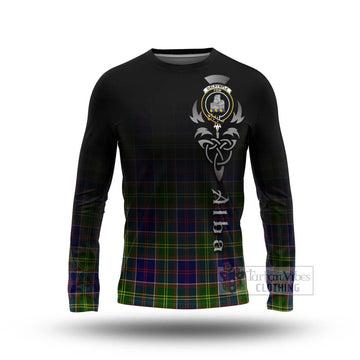 Dalrymple Tartan Long Sleeve T-Shirt Featuring Alba Gu Brath Family Crest Celtic Inspired Unisex - Tartan Vibes Clothing