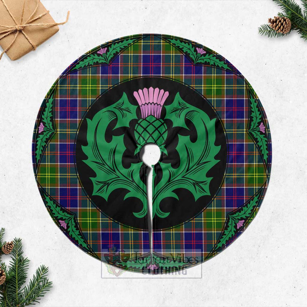 Dalrymple Tartan Christmas Tree Skirt Scottish Thistle Style Casual Tree Skirts - Tartan Vibes Clothing