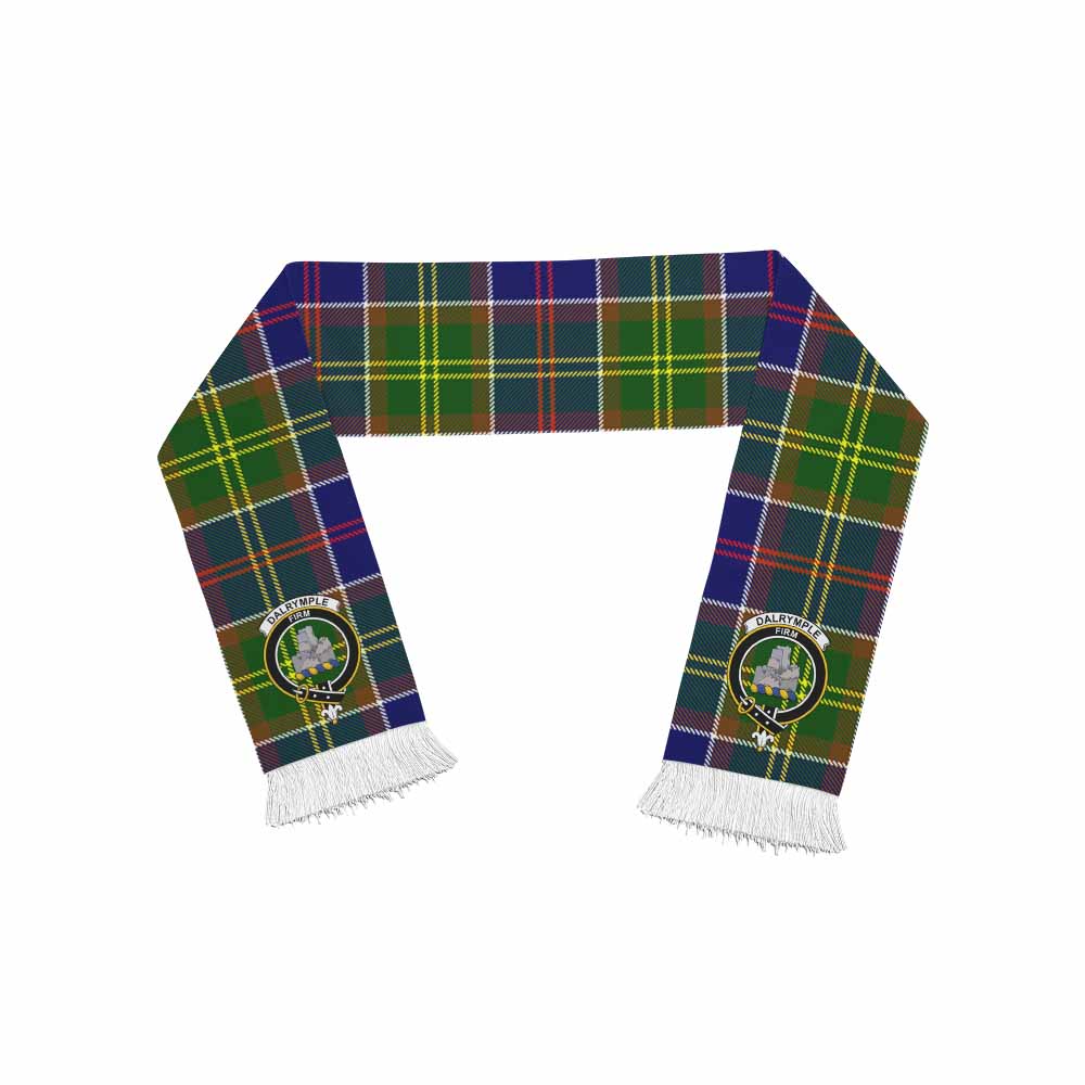Dalrymple Tartan Ruffneck Scarf with Family Crest One Size 67.7*6.7 inches - Tartan Vibes Clothing