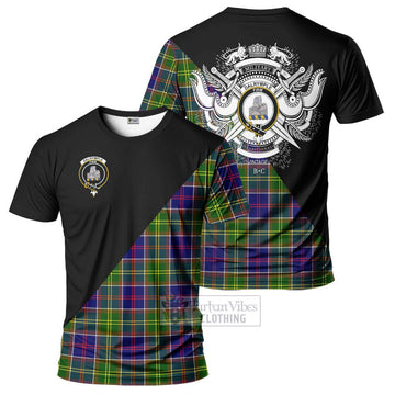 Dalrymple Tartan T-Shirt with Family Crest and Military Logo Style Kid's Shirt - Tartan Vibes Clothing