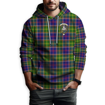 Dalrymple Tartan Hoodie with Family Crest Zip Hoodie - Tartan Vibes Clothing