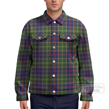 Dalrymple Tartan Unisex Lapel Cotton Jacket Unisex - Tartan Vibes Clothing