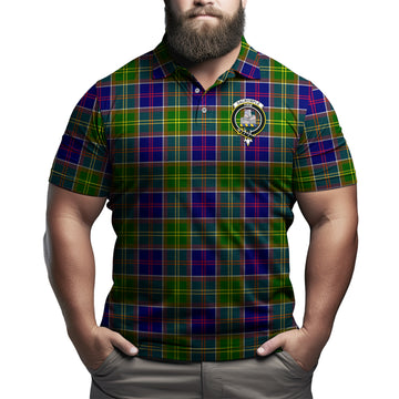 Dalrymple Tartan Men's Polo Shirt with Family Crest Kid - Tartan Vibes Clothing