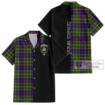 Dalrymple Tartan Hawaiian Shirt with Family Crest and Half Of Me Style Kid - Tartan Vibes Clothing