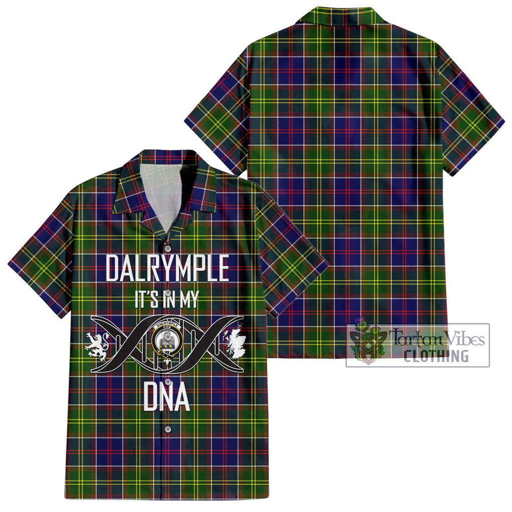 Dalrymple Tartan Hawaiian Shirt with Family Crest DNA In Me Style Kid - Tartan Vibes Clothing