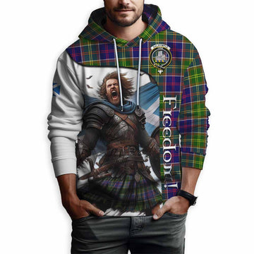 Dalrymple Crest Tartan Hoodie Inspired by the Freedom of Scottish Warrior