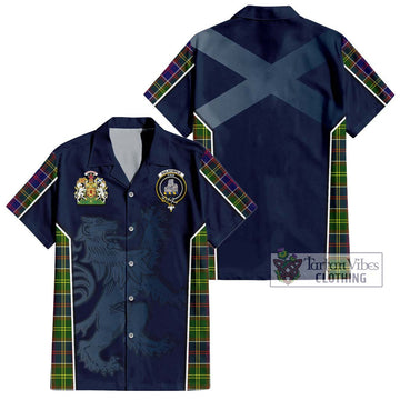 Dalrymple Tartan Hawaiian Shirt with Family Crest and Lion Rampant Vibes Sport Style Kid - Tartan Vibes Clothing