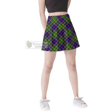 Dalrymple Tartan Women's Plated Mini Skirt