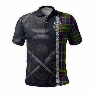 Dalrymple Tartan Polo Shirt with Family Crest Cross Sword Thistle Celtic Vibes Kid - Tartan Vibes Clothing