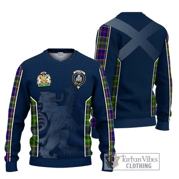 Dalrymple Tartan Ugly Sweater with Family Crest and Lion Rampant Vibes Sport Style Unisex - Tartan Vibes Clothing